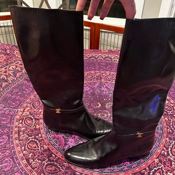 Salvatore Ferragamo Black Leather Boots - Picture 7 of 10